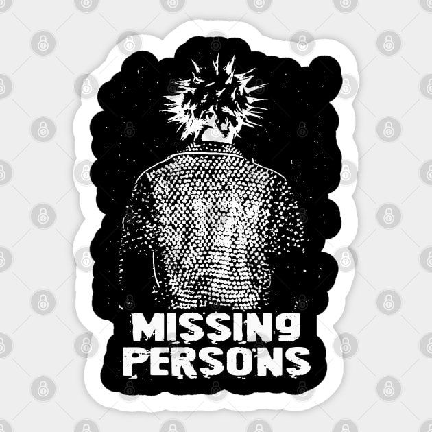 Missing Persons Get Punk Missing Persons Sticker Teepublic